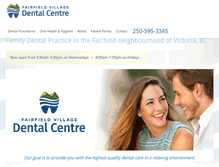 Tablet Screenshot of fairfielddental.ca